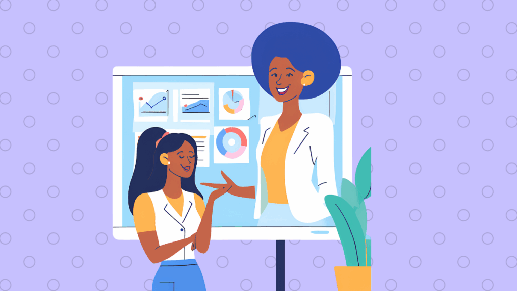 Small business growth tips concept illustration